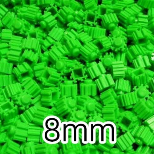 #9-디폼ART블럭 '초록' (8mm) | 500g/약2750알 |