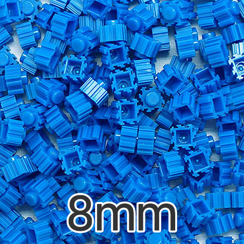 #5-디폼ART블럭 '파란색' (8mm) | 500g/약2750알 |