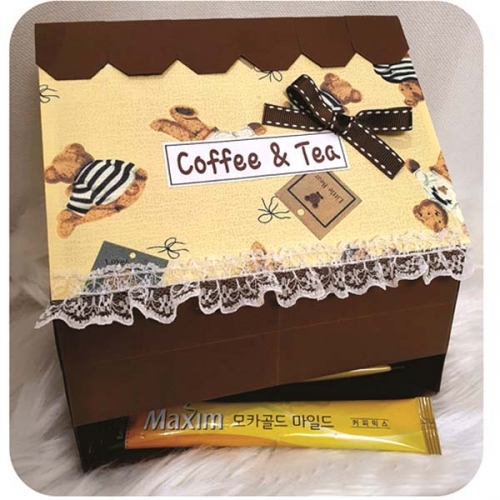 커피 티 박스 종이접기 만들기 DIY