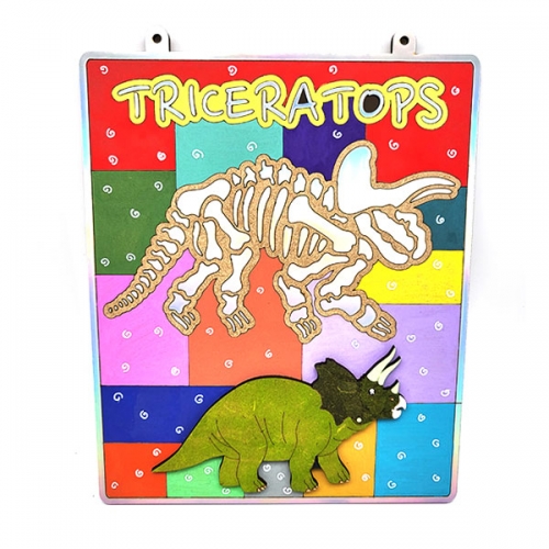 빛나는 공룡 화석 발굴-트리케라톱스