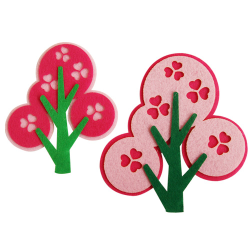 4500 펠트 작은꽃나무 핑크