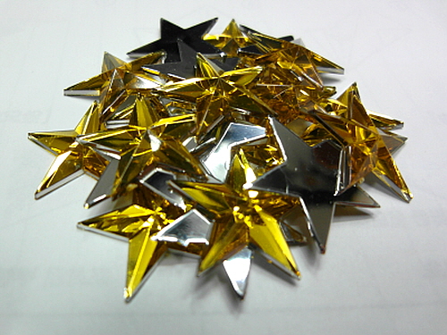 큐빅 별(금,은) - 소(35개)