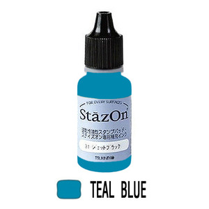 SZ-63-유성 StazOn_스탬프리필잉크 (15ml) Teal blue