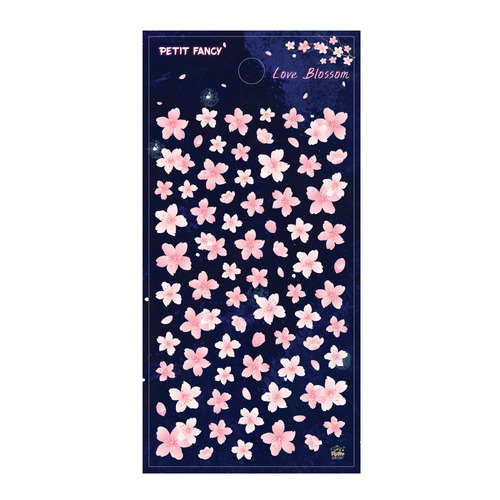DA5397 Love Blossom 러브 블라썸 쁘띠팬시 다이어리 캘린더 계절 시즌 봄 벚꽃 꽃 스티커