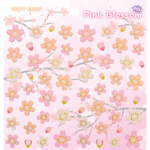 DA5435 Pink Blossom 핑크 블라썸 쁘띠팬시 다이어리 캘린더 계절 시즌 봄 벚꽃 꽃 스티커